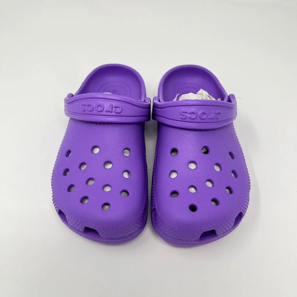 Crocs Classic Clog Size C11 Purple Kids Slip On Water Shoes Sandals